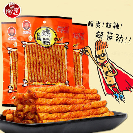 【馋大嘴巴】盐焗鸡筋38g*10袋 湖南辣条 小时候的味道