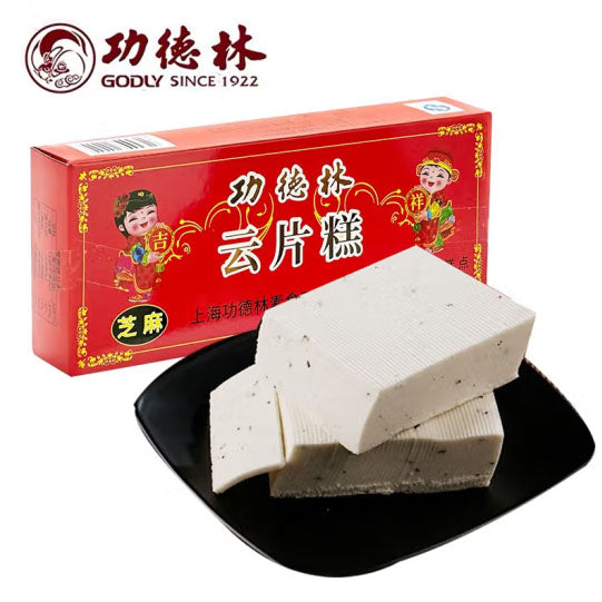 【功德林】芝麻味云片糕200g*2袋 中华老字号 上海特产步步糕