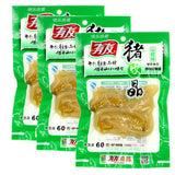 【有友】泡椒猪皮晶60g*5袋 富含胶原蛋白 不仅好吃 还美容养颜