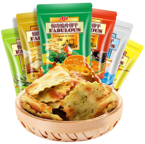 【Aji】惊奇脆片饼干200g*2袋 6种口味可选 泡菜味 起士味 蜂蜜黄油味 蔬菜味等