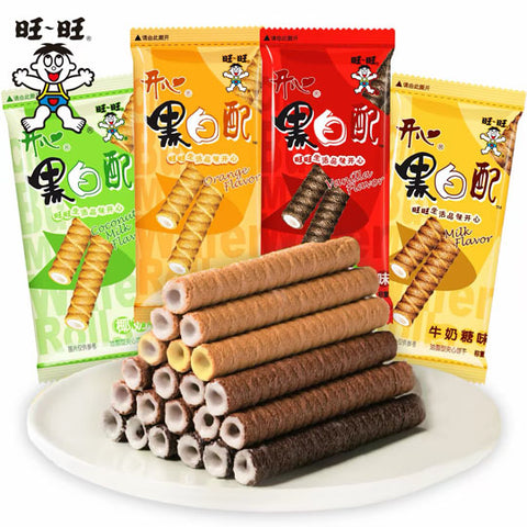 【旺旺】黑白配400g/袋（12包，每包8根，共96根）香草 椰奶 香橙 散装称重