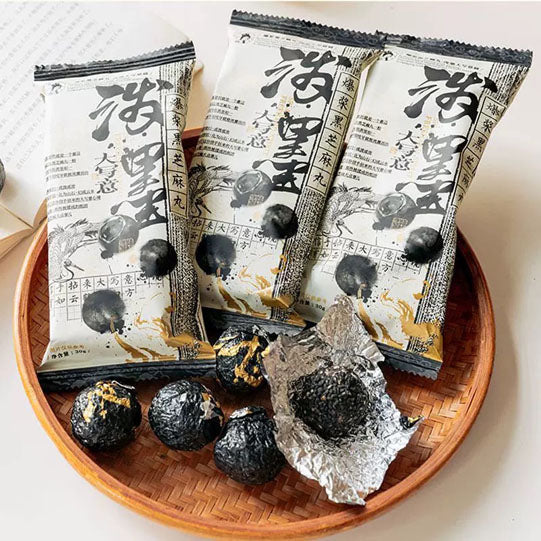 【茶颜悦色】爆浆黑芝麻丸30g*3袋（每袋3颗，共9颗）从里到外都是芝麻香