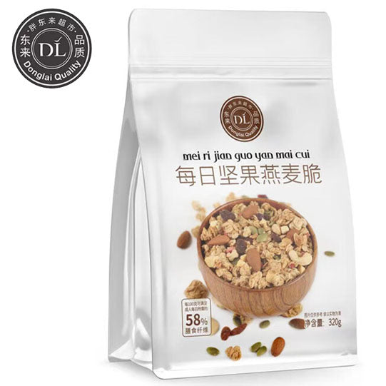 【胖东来】每日坚果燕麦脆320g/袋 拥抱信仰 让生命活出阳光美丽的样子