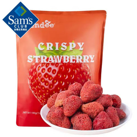 【格林蒂】泰国进口 脆草莓180g/袋（15g*12袋）GLENDEE冻干草莓 山姆会员店同款