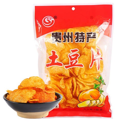 【贵云】麻辣土豆片130g*3袋 贵州洋芋片 香脆过瘾