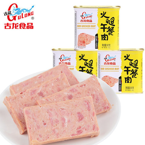 【古龙食品】火腿午餐肉340g*2罐 国企品质 厦门轻工集团出品