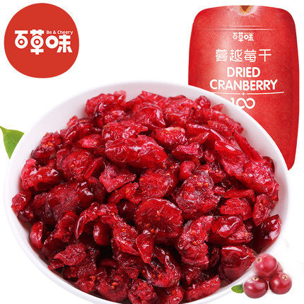 【百草味】蔓越莓干100g/袋 可以吃的“红宝石” 果香馥郁 酸甜润口
