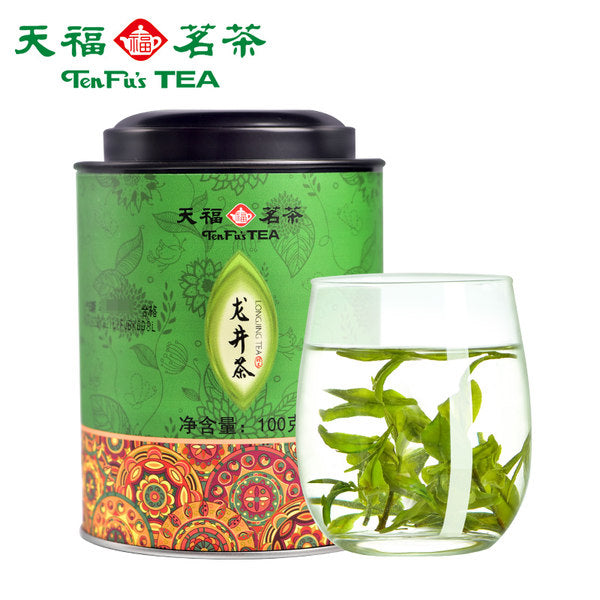 【天福茗茶】龙井茶100g/罐 早春茶 浙江新昌绿茶