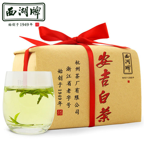 【西湖牌】特级安吉白茶100g/包 高山绿茶 清鲜回甜